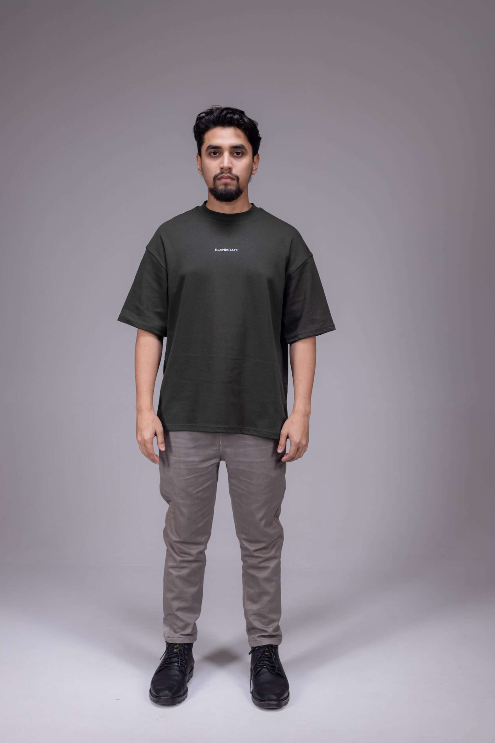 FORM ONE - Drop-Shoulder T-Shirt (Olive)