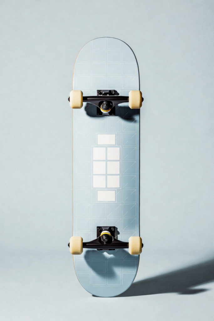 STATE DECK ARCHIVE underside view on pale bluish studio background